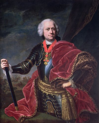 Karoly Jozsef Batthyany (1698-1772), Prince of Batthyany, Hungarian Field Marshall in Austrian service by Austrian School